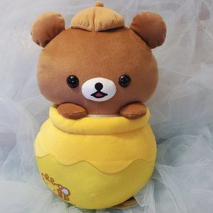 Rilakkuma - Chairoikoguma in Honey Pot XL Plushie